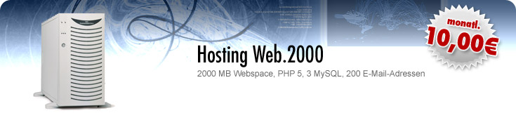 : Separate Hostingpakete :: Hosting Web.2000 :